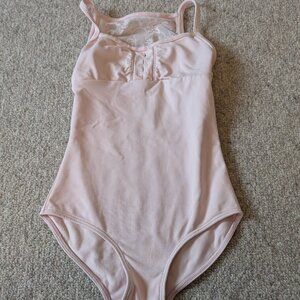 Mirella Light Pink Leotard with lace back (Size 4-6)